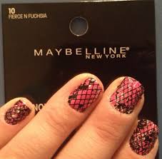 Sexy Sparkles Maybelline Limited Edition Color Show Fashion Prints Nail Stickers - 10 Fierce N Fuchsia