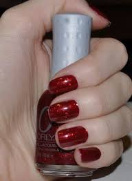 Christmas Sparkles - Orly FX Red Flare Nail Polish