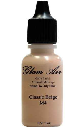 Glam Air Airbrush M4 Classic Beige Matte Foundation Water-based Makeup (996) (Ideal for normal to oily skin) (0.50 oz)