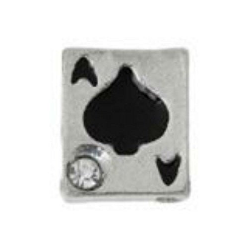 Beautiful Poker Ace Card Floating Charms For Glass Living Memory Locket "Poker Ace Card" Floating Charm - Sexy Sparkles Fashion Jewelry