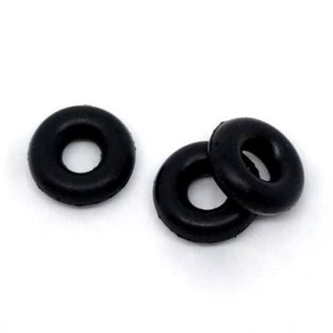 Ten (10) Black Silicone Rubber Stopper Spacers Charm or Clip Over Snake Chain Charm Bracelet - Sexy Sparkles Fashion Jewelry - 2