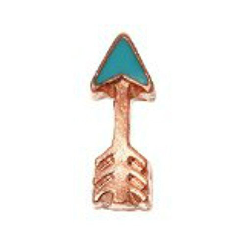 Arrow Floating Charm for Glass Living Memory Locket Pendant - Sexy Sparkles Fashion Jewelry