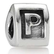 Letter "P"Triangle European Bead Compatible for Most European Snake Chain Bracelets - Sexy Sparkles Fashion Jewelry