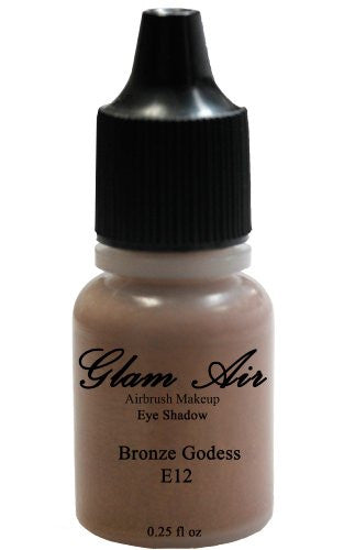 Glam Air Airbrushsh Eye Shadow s Water-based 0.25 Fl. Oz. Bottles of Eyeshadow( Choose Your s From Menu) (E12- BRONZE GODESS)