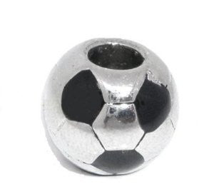 Soccer Ball European Bead Compatible for Most European Snake Chain Bracelet - Sexy Sparkles Fashion Jewelry - 2