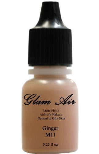 Glam Air Airbrush Makeup Foundation Water Based Matte M11 Ginger (Ideal for Normal to Oily Skin) 0.25oz