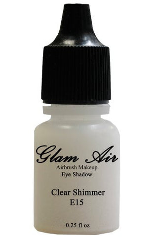 Glam Air Set of Three (3) Airbrush Eye Shadow s- Clear Shimmer, Golden Turquoise & Light Mint Shimmer Airbrush Water-based 0.25 Fl. Oz. Bottles of Eyeshadow(E7,E15,E24) - Sexy Sparkles Fashion Jewelry - 2