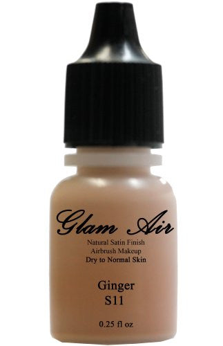 Airbrush Makeup Foundation Satin S11 Ginger Water-based Makeup Lasting All Day 0.25 Oz Bottle