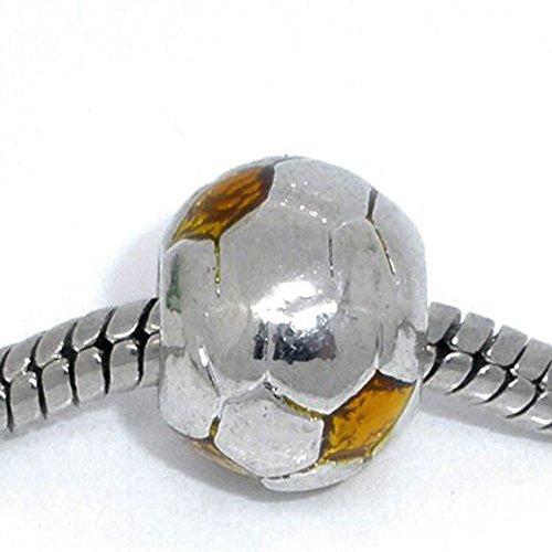 Gold Soccer Ball Charms for European Snake Chain Charm Bracelet - Sexy Sparkles Fashion Jewelry