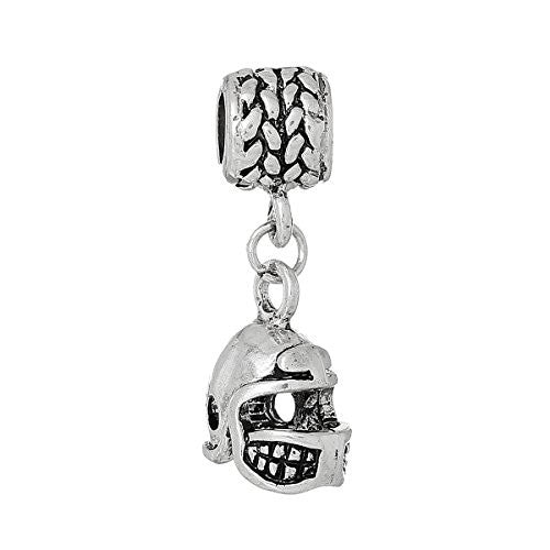 Football Helmet Charm Compatible with European Snake Chain Charm Bracelet - Sexy Sparkles Fashion Jewelry - 1