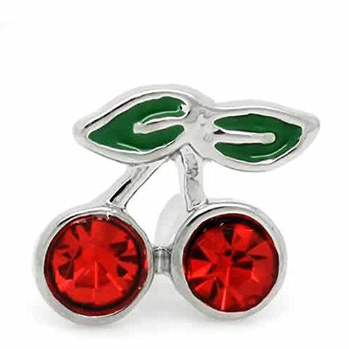 Cherry Floating Charms For Glass Living Memory Lockets - Sexy Sparkles Fashion Jewelry - 1