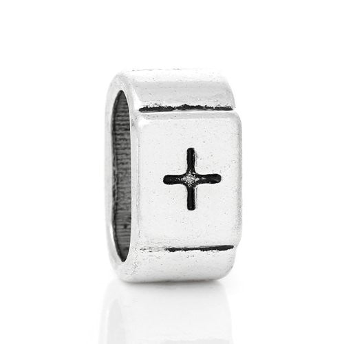 Charm Beads for Leather Bracelet/watch Bands or Wrist Bands (Cross)