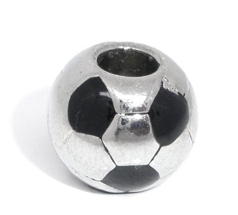 Soccer Mom, Soccer Ball and Running Shoe Bead European Bead Compatible for Most European Snake Chain Charm Bracelet - Sexy Sparkles Fashion Jewelry - 3