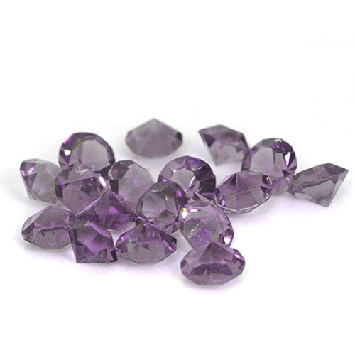 10 Purple Created Crystal Birthstones for Floating Charm Lockets