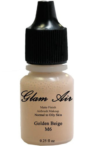 Airbrush Makeup Foundation Matte M4 Classic Beige and M6 Golden Beige Water-based Makeup Lasting All Day 0.25 Oz Bottle By Glam Air - Sexy Sparkles Fashion Jewelry - 3