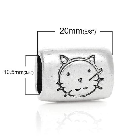 Charm Beads for Leather Bracelet/watch Bands or Wrist Bands (Cat) - Sexy Sparkles Fashion Jewelry - 2
