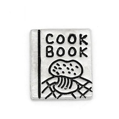 Cook Book Floating Charm For Glass Living Memory Lockets - Sexy Sparkles Fashion Jewelry - 1