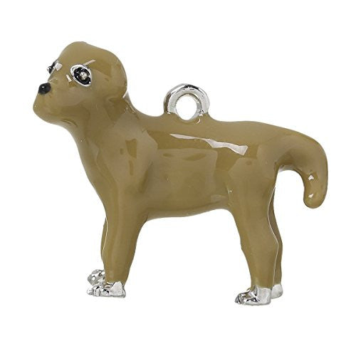 Dog Pendant Charm Bead for Bracelet or Necklace - Sexy Sparkles Fashion Jewelry - 1
