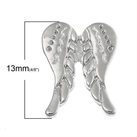 Wings Floating Charms For Glass Living Memory Lockets - Sexy Sparkles Fashion Jewelry - 2