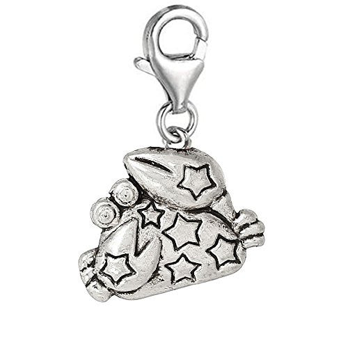Zodiac Signs Clip On For Bracelet Charm Pendant for European Charm Jewelry w/ Lobster Clasp (Cancer) - Sexy Sparkles Fashion Jewelry