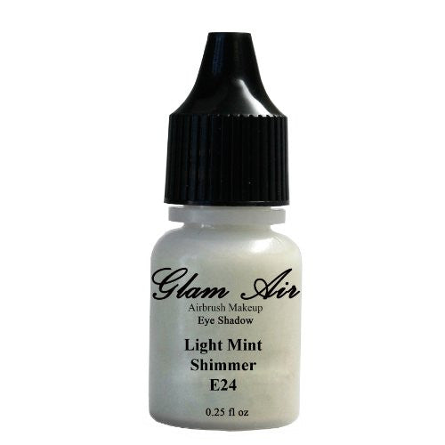 Glam Air Airbrushsh Eye Shadow s Water-based 0.25 Fl. Oz. Bottles of Eyeshadow( Choose Your s From Menu) (E24- LIGHT MINT SHIMMER)