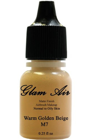 Airbrush Makeup Foundation Matte M5 Natural Olive Beige and M7 Warm Golden Beige Water-based Makeup Lasting All Day 0.25 Oz Bottle By Glam Air - Sexy Sparkles Fashion Jewelry - 3