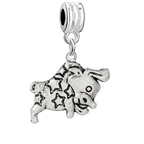 Zodiac Bead Compatible for Most European Snake Chain Bracelets  (Taurus) - Sexy Sparkles Fashion Jewelry
