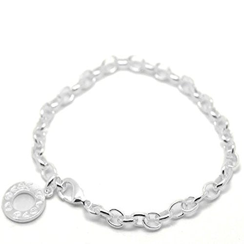 Silver Plated Link Chain Bracelets 23cm(9") long - Sexy Sparkles Fashion Jewelry - 1