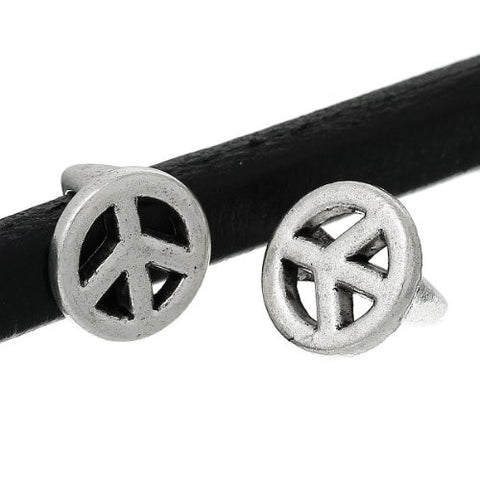 Charm Beads for Leather Bracelet/watch Bands or Wrist Bands (Peace) - Sexy Sparkles Fashion Jewelry - 3