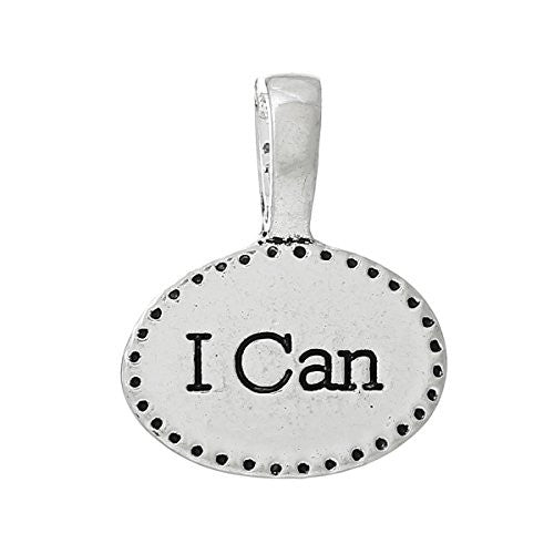 "I Can" Charm Bead Pendant for Most European Snake Chain Charm Bracelets - Sexy Sparkles Fashion Jewelry