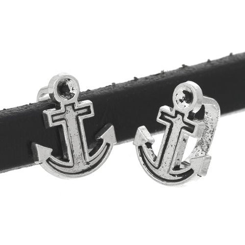 Anchor Charm Beads for Leather Bracelet/watch Bands or Wrist Bands - Sexy Sparkles Fashion Jewelry - 3