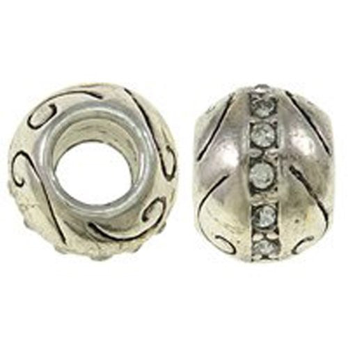 Clear Rhinestone Birthstone Charm Beads for Snake Chain Charm Bracelet - Sexy Sparkles Fashion Jewelry