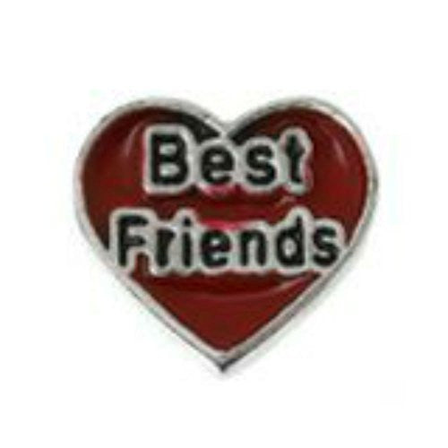 Best Friends Floating Charm for Glass Living Memory Locket Pendant - Sexy Sparkles Fashion Jewelry