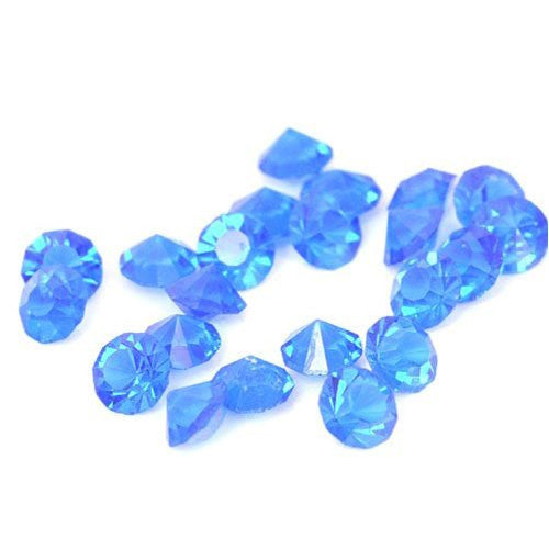 10 Created Crystal Birthstones for Floating Charm Lockets Blue