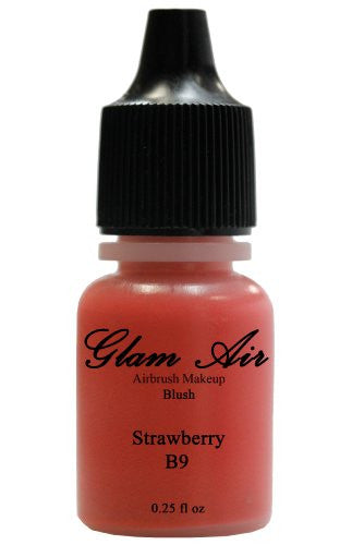 Glam Air Airbrush Blush Makeup for All Skin Types 0.25 Oz Bottle(STRAWBERRY B9)