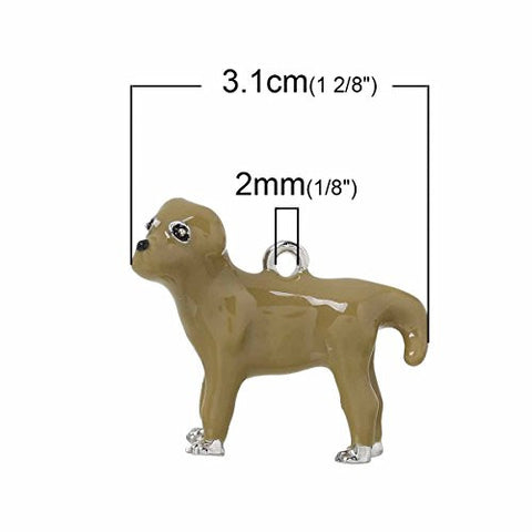 Dog Pendant Charm Bead for Bracelet or Necklace - Sexy Sparkles Fashion Jewelry - 2