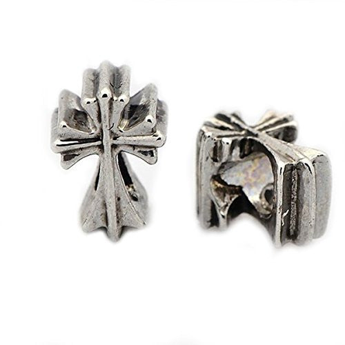 Religious Cross Charm European Bead Compatible for Most European Snake Chain Bracelet - Sexy Sparkles Fashion Jewelry