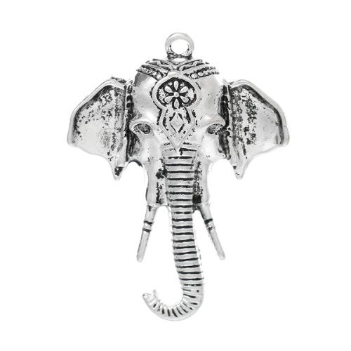 Elephant Charm Pendant for Necklace