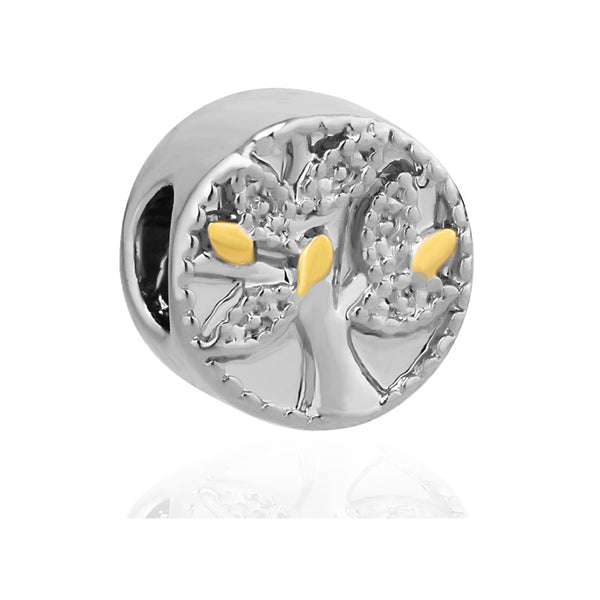 Sexy Sparkles inch Family Treeinch  European Slide on Compatible Charm Spacer Bead