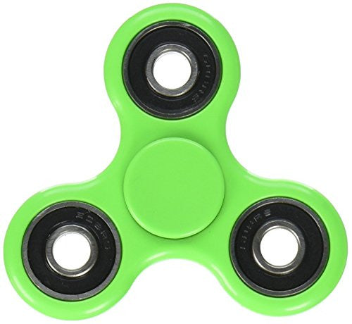 Sexy Sparkles Green Tri-Spinner Fidget Hand Spinner Finger Toy Stress Reducer EDC Focus Toy Relieves ADHD Anxiety and Boredom