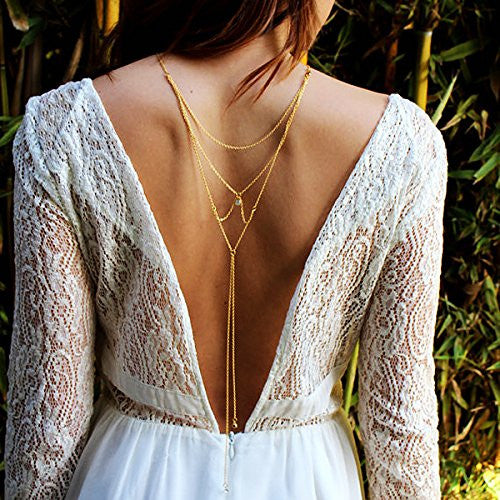 Sexy Sparkles Fashion Rhinestone the Sexy Back Wedding Necklace Body Chain Bikini Chain Sexy Sparkles Fashion Rhinestone the Sexy Back Wedding Necklace Body Chain Bikini Chain