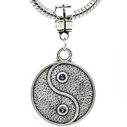 Yin Yang European Bead Compatible for Most European Snake Chain Bracelet - Sexy Sparkles Fashion Jewelry - 1