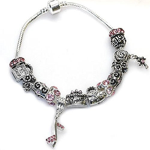 Happy Birthday Snake Chain Charm Bracelet European Style (8.0") - Sexy Sparkles Fashion Jewelry - 1