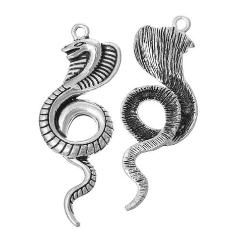 Cobra Snake Charm Pendant for Necklace - Sexy Sparkles Fashion Jewelry - 3