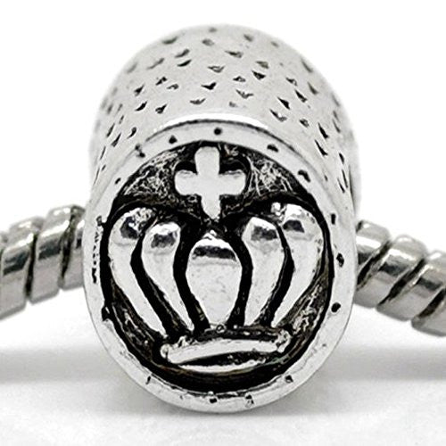 Royal Crown Cross European Bead Compatible for Most European Snake Chain Bracelet - Sexy Sparkles Fashion Jewelry