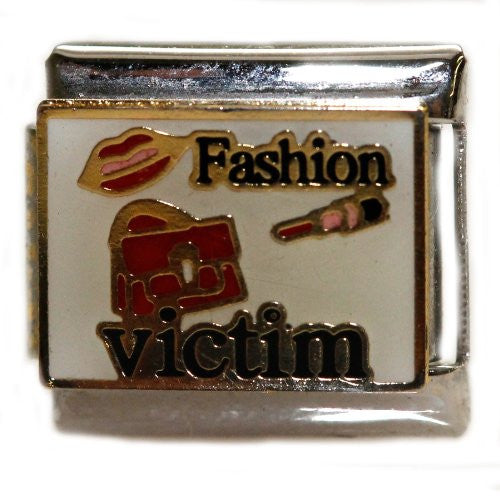 Fashion Victim Italian Charm Bracelet Link - Sexy Sparkles Fashion Jewelry