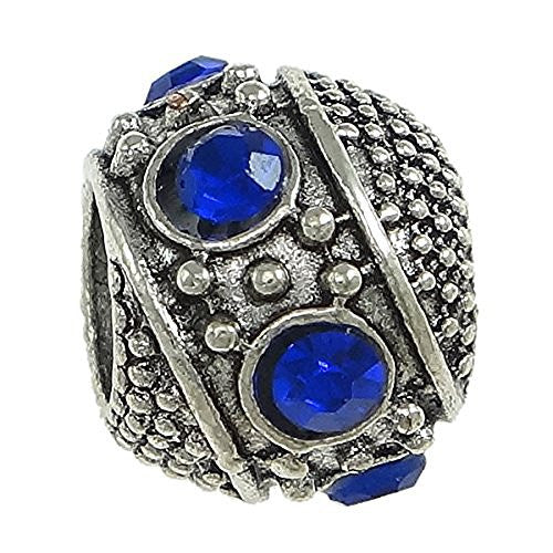Royal Blue Birthstone Charm Bead For European Snake Chain Charm Bracelet - Sexy Sparkles Fashion Jewelry