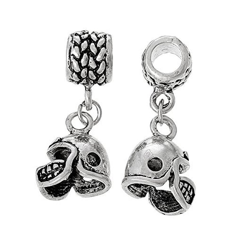 Football Helmet Charm Compatible with European Snake Chain Charm Bracelet - Sexy Sparkles Fashion Jewelry - 2