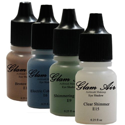The Distinguished Collection 4 Shades of Glam Air Airbrush Makeup Water-based Formula Last Over 18 Hours (For All Skin Types)E6,E9,E12,E15 - Sexy Sparkles Fashion Jewelry - 1