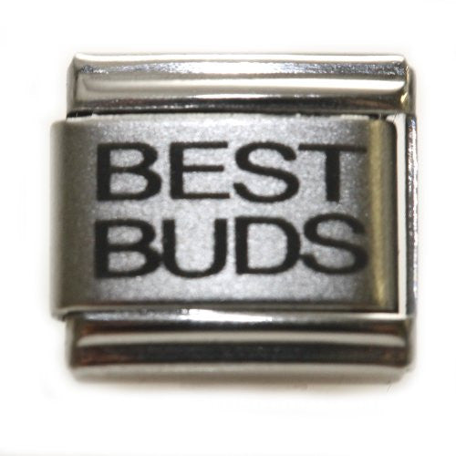 Best Buds Italian Link Bracelet Charm - Sexy Sparkles Fashion Jewelry - 1